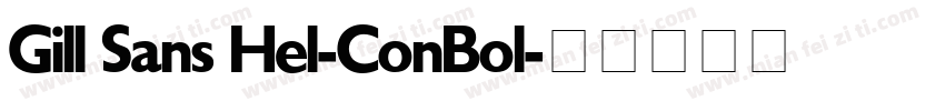 Gill Sans Hel-ConBol字体转换